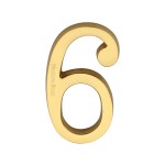 M Marcus Heritage Brass Numeral 6 - Concealed Fix 76mm